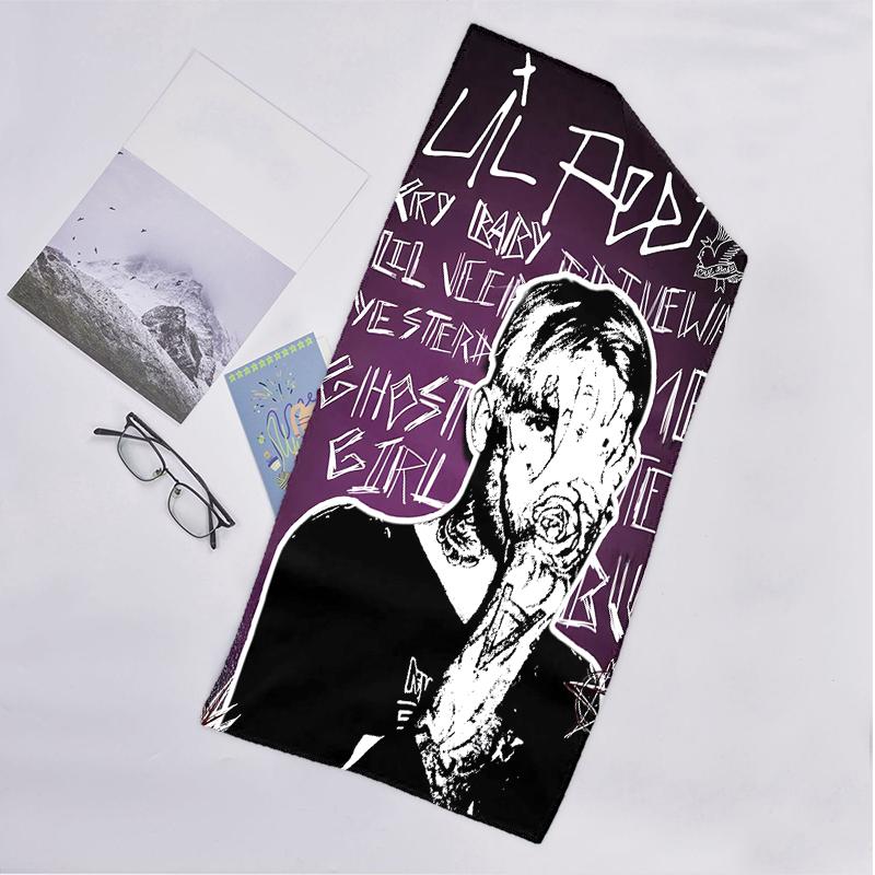 Neon Style Lil Peep Fashion Beach Towel: Ideal for Summer Adventures Soft, absorbent and quick drying suitable for swimming and bathing