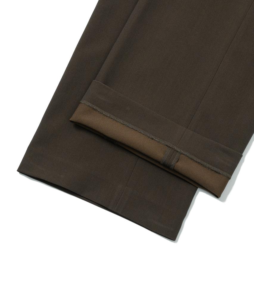 LEFTSEOUL Classic Slacks Pants [Brown]