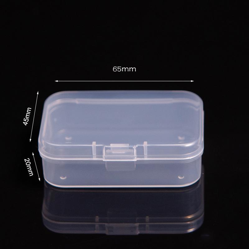 Small Size Storage Box Card Holder Sticker Stationery Transparent Storage Box Film Storage Box Flip Classification Box INS