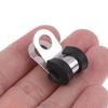 12Pcs Rubber Lined Wiring Hose Pipe Clamp Metal R Clips Camper Hydraulic 3/16" Brake Gas Line Pipe Fixing Clamp Cramp