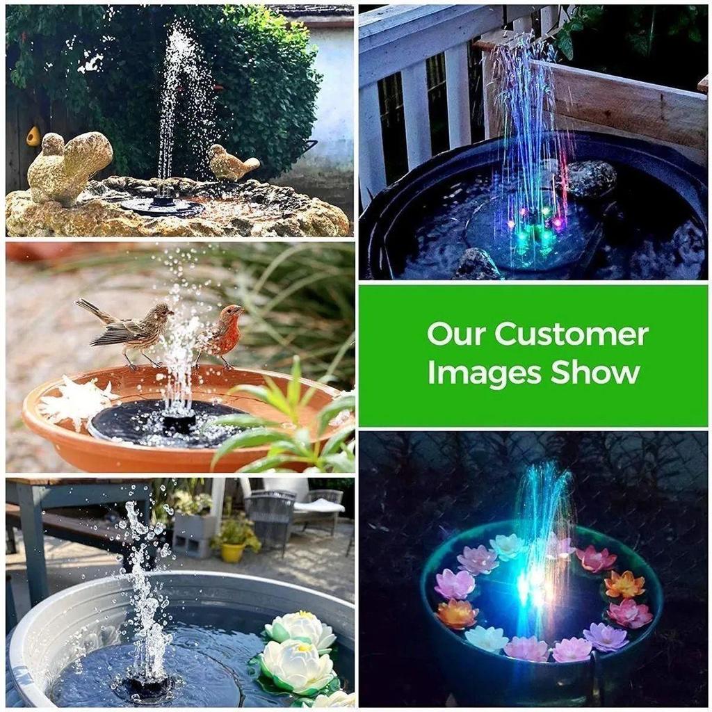 Solar Floating Bird Bath Fountain Pump for Outdoor Garden or Pool