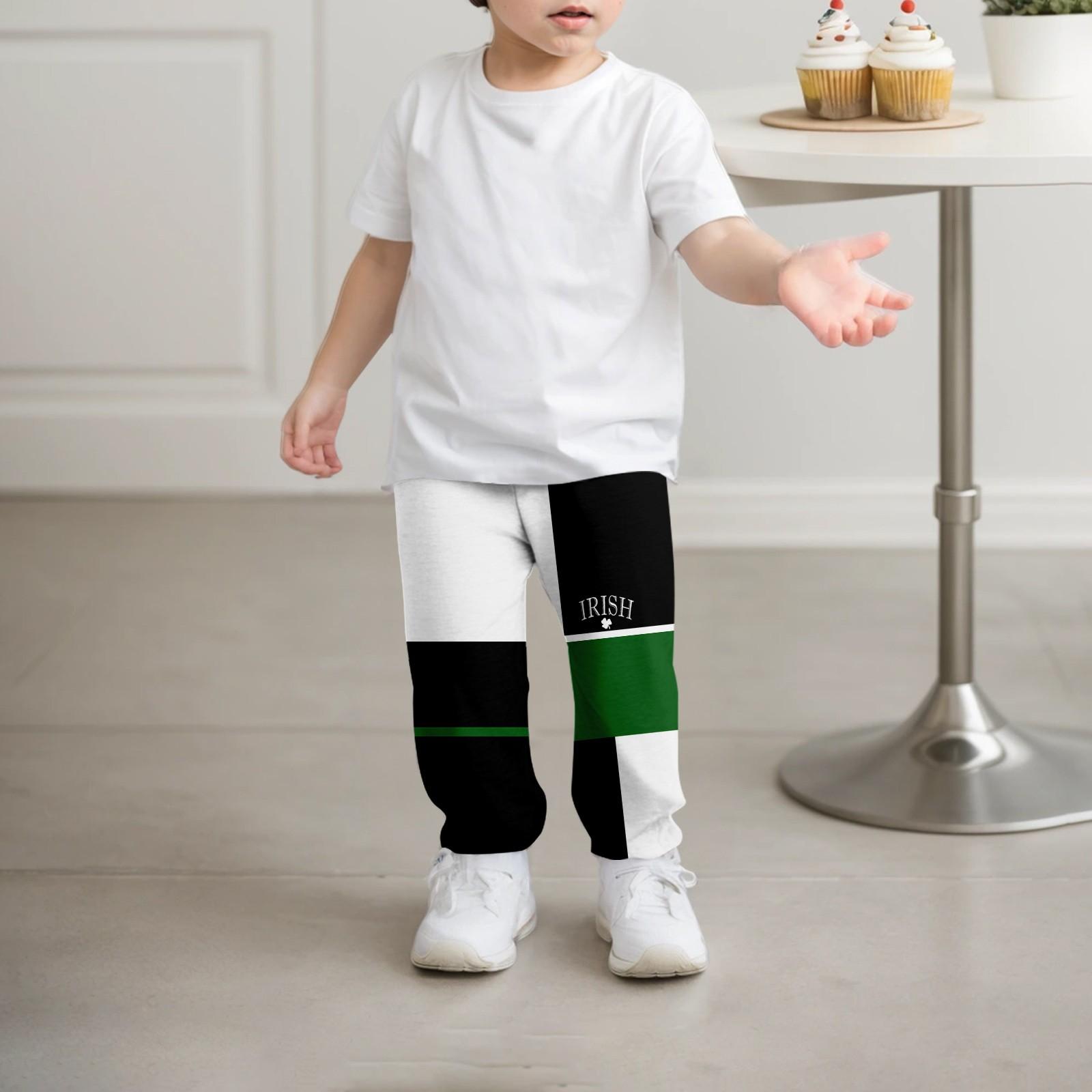 

Дитячі модні різдвяні вільні шнурки на талії, однотонні повсякденні спортивні штани, штани для відпочинку 150