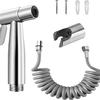 Dual Angle Valve Bidet Kit: High-Pressure Booster Spray Gun for Bathrooms