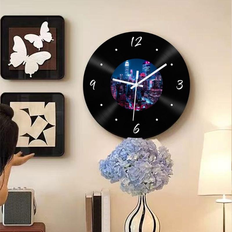 Wall Decors Vintage Silents Clock Aesthetic Perfect For Living Room Bedroom Coffee Shop