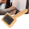 Macrame Slicker Comb with Hole   Bag Cushion Finely Polished Bamboo Cleaning Slicker Brush for Pet Tapestry