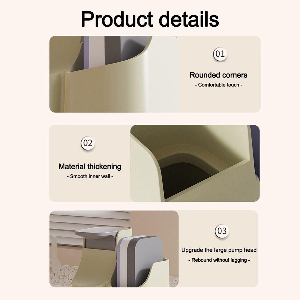 Küchenutensilien Seifenspender mit Schwammhalter Wiederverwendbarer Flüssigseifenspender Arbeitsplatte