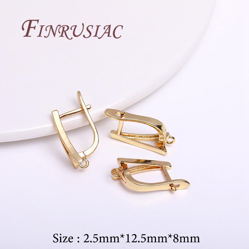 Multi Styles 18K Gold Plated Earwires,Fasteners For Earrings,Hooks For Earring DIY Jewelry Making Supplies,Earring Hook Clasp