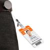 Retractable Keychain Badge Reel Holders Metal Heavy Duty With Carabiner Belt Clip And Key Ring For ID Card Name Holder