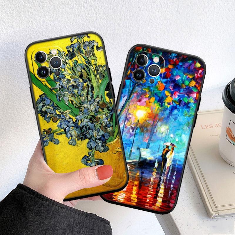 Starry Night Van Gogh Painting Phone Case for OPPO A40 A60 A80 A15 A16 A16K A12 A17 A17K A54 A54S A53 A53S A55 A56 A57 A98 F23