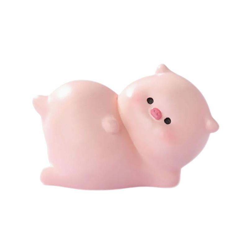 Whimsically Pig Sculpture Soft Butt Figurine Miniature Desk Ornamentation For Cute Decorations And Collectors Gift