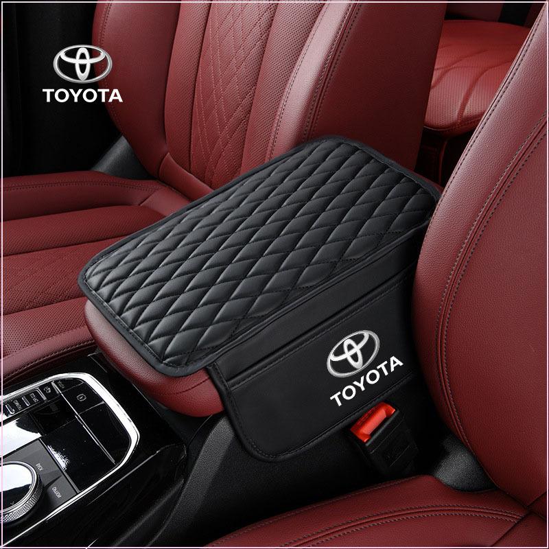 Podložka na opěrku ruky do auta z PU kůže Box na kapesníky Výšková podložka Box na opěrku ruky pro Toyota Chr Corolla Camry Rav4 Yaris Hilux Prius Avensis Auris Prado Verso Fortuner