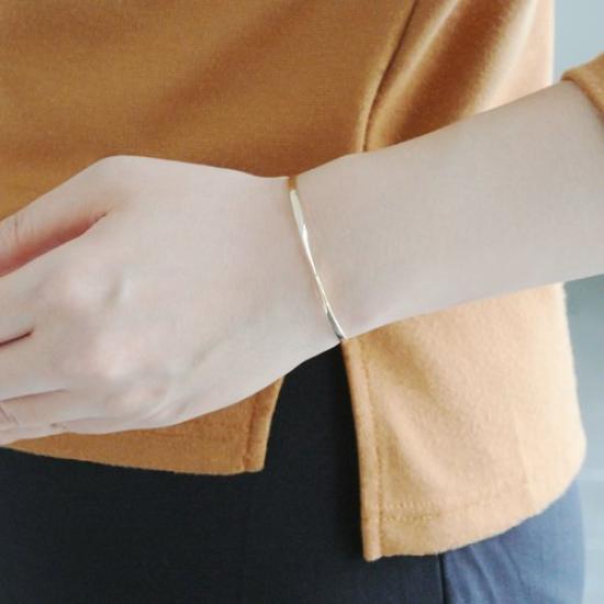 Bracelet K10 Yellow Gold Basic Bangle AJVB4092LSYG [Vendome Aoyama] [Official]