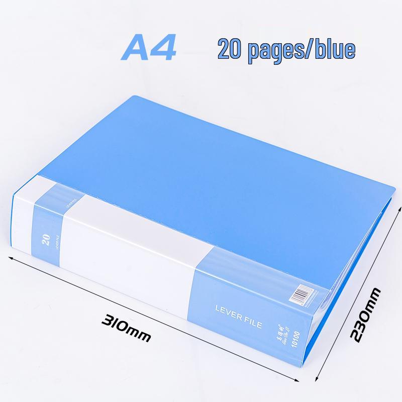 A4 Transparent Sheet Music Binder with 60/100 Pockets - Multi-Layer Loose-Leaf Folder for Students