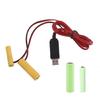 1 In 2 USB Power Supply 4.5V LR03+LR06 Battery Eliminators Switches for LED Light