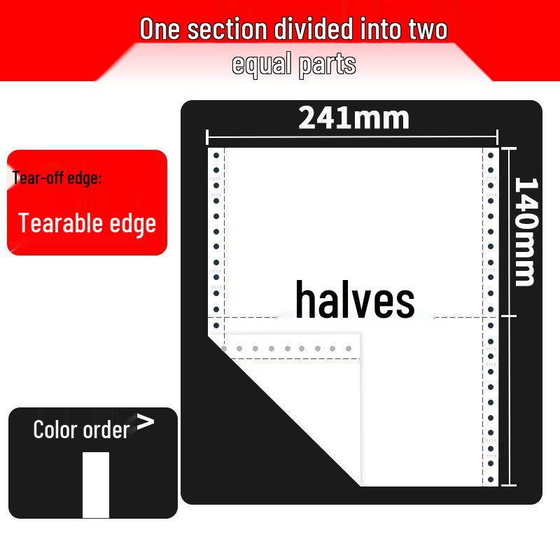 Triplicate Dot Matrix Printer Paper: 2-part, 4-part, and 5-part Delivery Notes