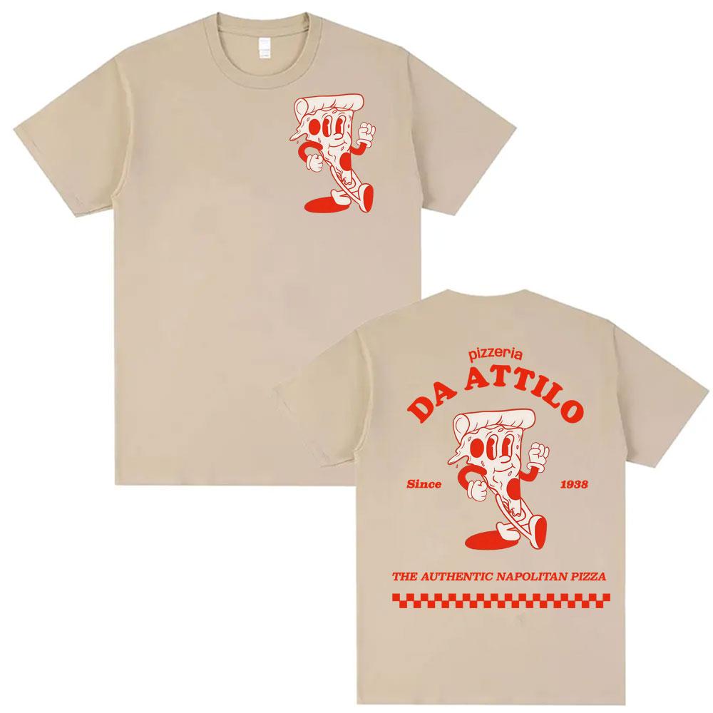 

Funny Pizzeria Da Attilo Meme T Shirt Authentic Napolitan Pizza Graphic Tshirt Men Women Summer 100 Cotton Oversized Tshirts 3XL