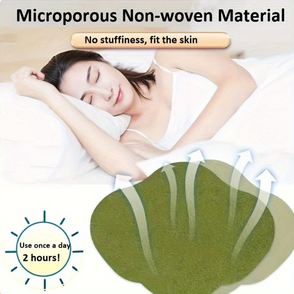 Natural Mugwort Belly Patch 25-Piece- Premium Wormwood Essence Sticker for Moxibustion and Navel Care - Ideal for Warm Abdominal Therapy