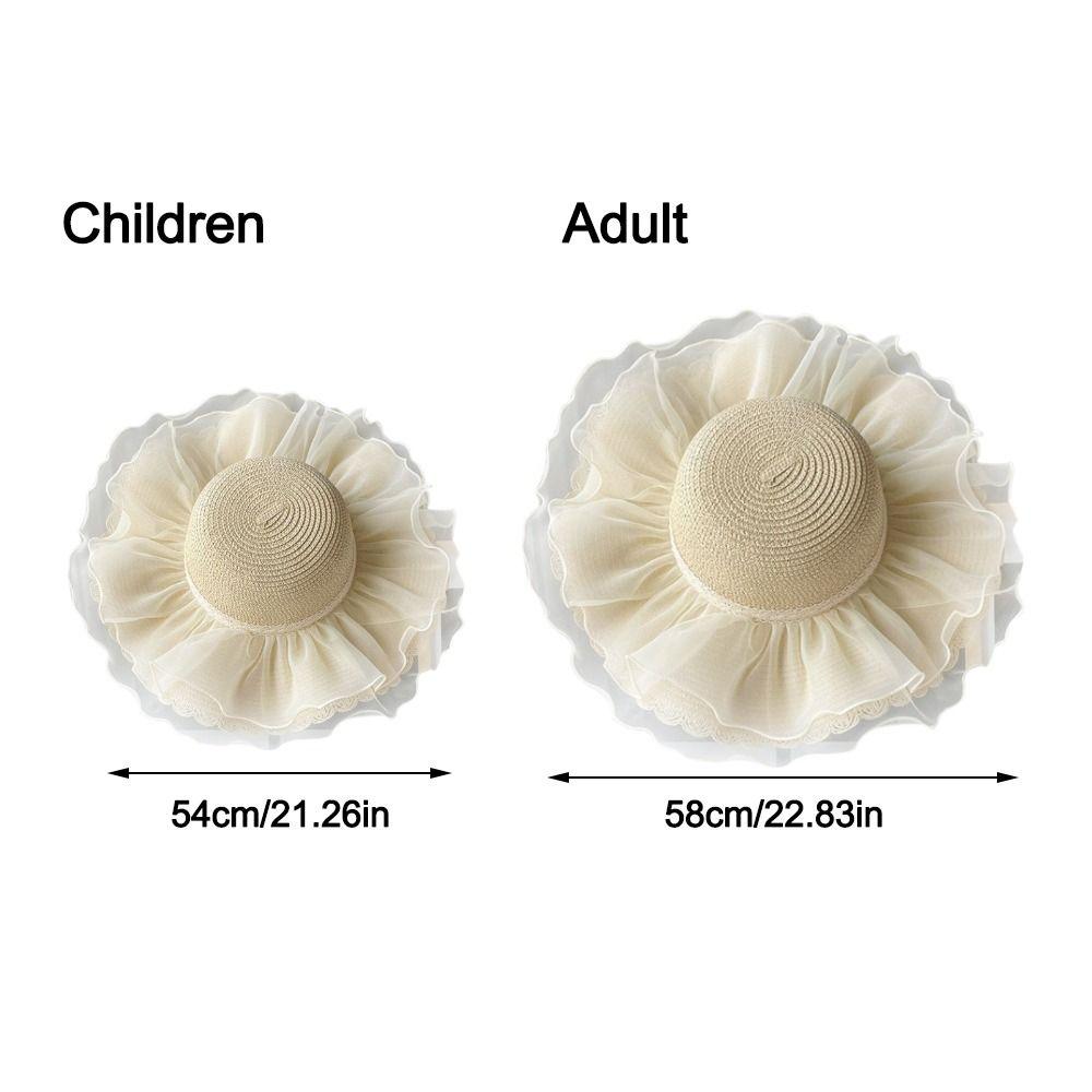 Folding Beach Hat Wide Brim Straw Hat Fashion Sun Hat  Girl