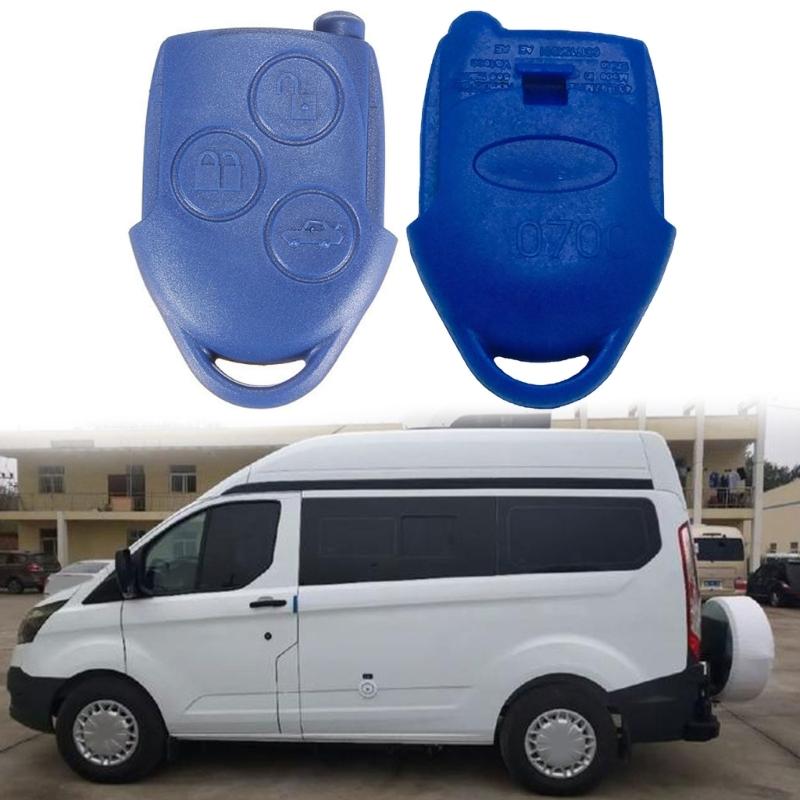 Automobile Blue 3 Button Remote Key Shell Protector For Transit Connect 2006-2014 DIY Replacement Cover