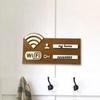 Wifi-skylt för gäster Trä-Wi-Fi-tavla för gäster Restaurang-Wi-Fi-tavla för handskrift Konto & Lösenord