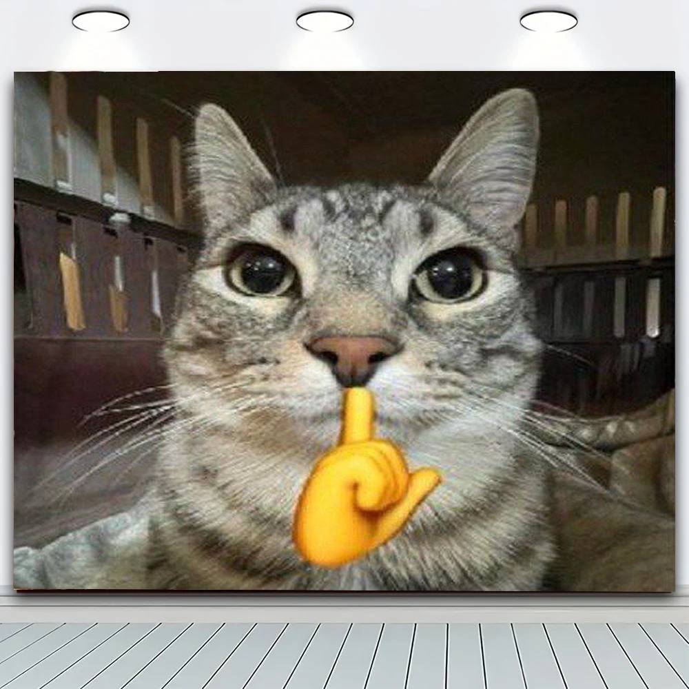 Funny Cat Meme Tapestry Print Large Tapestry Wall Hanging Wall Tapestry Decor Living Room Bedroom Home