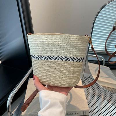 Tote Tasche für Mädchen, Einzel-Schultertasche, Eleganter und schlichter Stil für den Strandurlaub mit großem Fassungsvermögen.