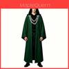 Costume da Mago Gotico con Cappuccio a Catena per Feste di Halloween e Cosplay