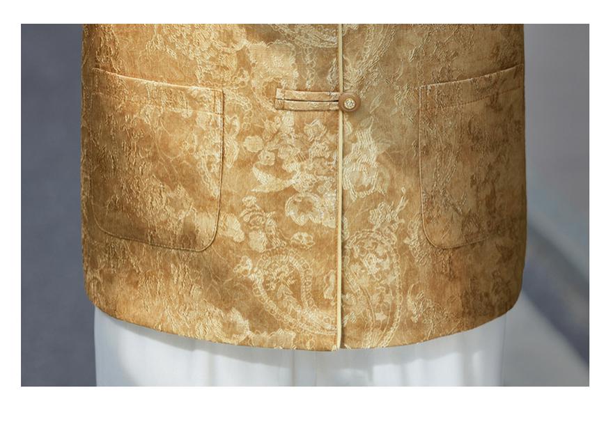 2026 Spring and Autumn Jacquard Jacket for Middle-Aged and Elderly Women - New Chinese Style