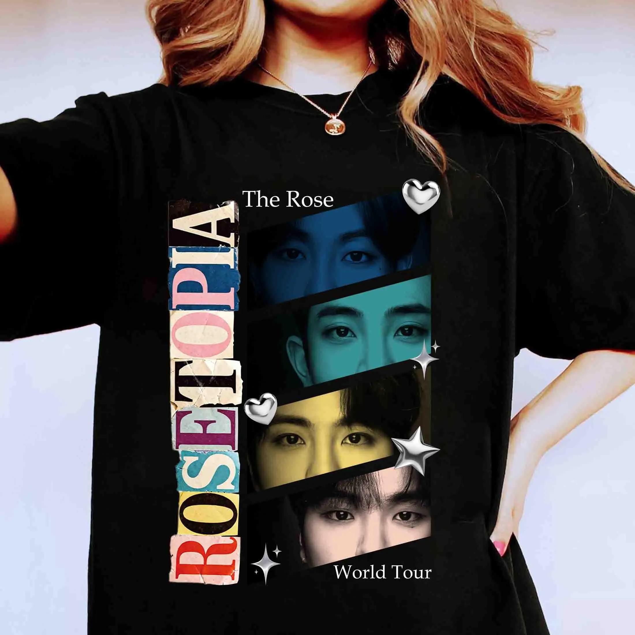 The Rose Rosetopia Tour 2026 Shirt The Rose Member Kpop Shirt The Rose Blue Moon Tee The Rose World Tour Shirt The Rose 4XL