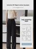 Plus-Size Loose Black Wide-Leg Drape Summer Trousers for Pear-Shaped Women