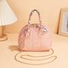 Bag New Fashion Casual Women's Bag Niche Design Rhombus Embroidered Handbag Chain One Shoulder Crossbody Bag