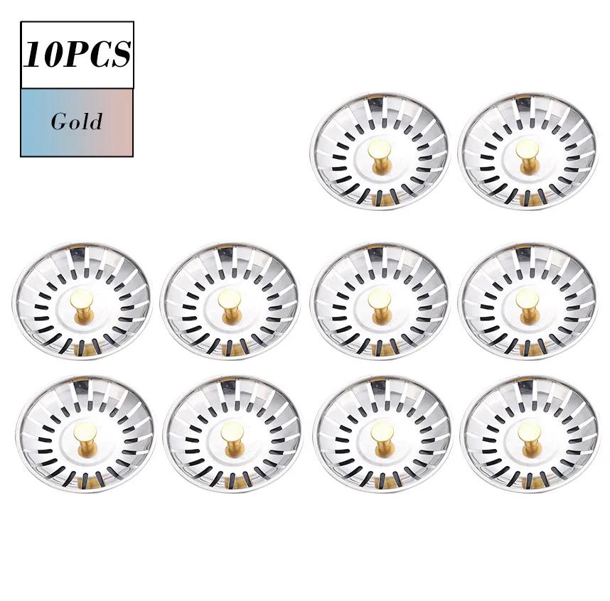 Küchenspüle Kanalisationssieb Becken Abflussstopfen Edelstahl Spüle Abfallstopfen Filter Anti-Verstopfungs-Bodenablauf Küchenzubehör