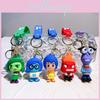 Adorable 2024 Movie Inside Out Keychain With Cute Amy Bobby Dr. Sadness Silicone Keyring For Men And Women