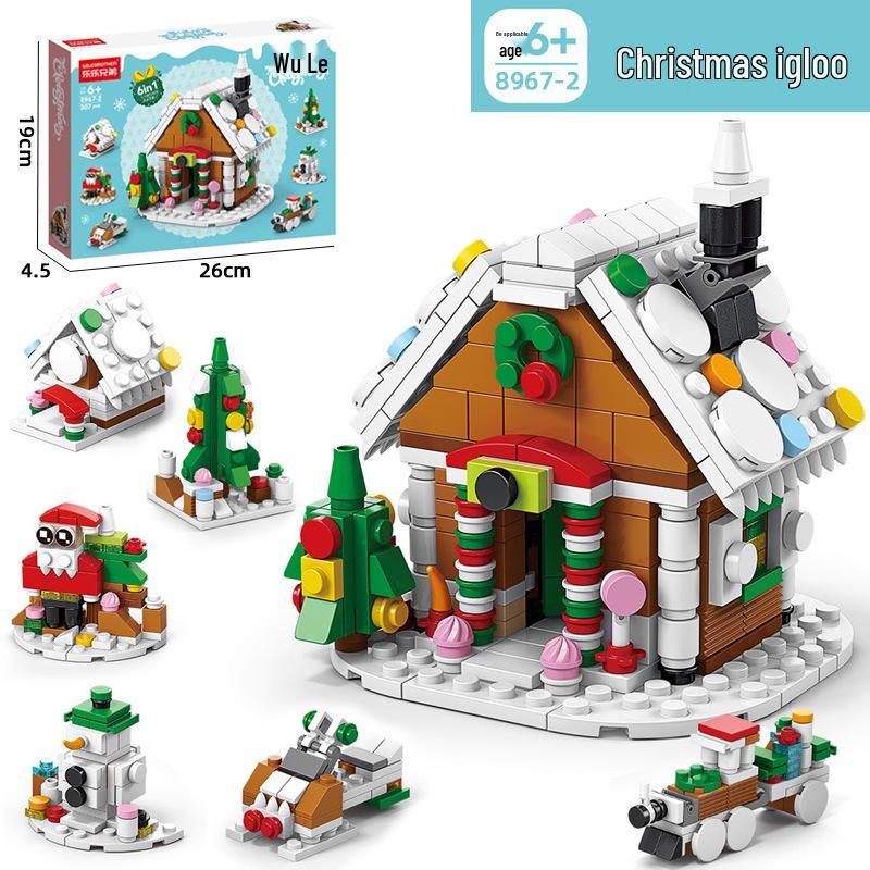 6-in-1 Kids' Building Block Set: Train, Robot, Tank, Police - Compatible Blocks for Boys & Girls