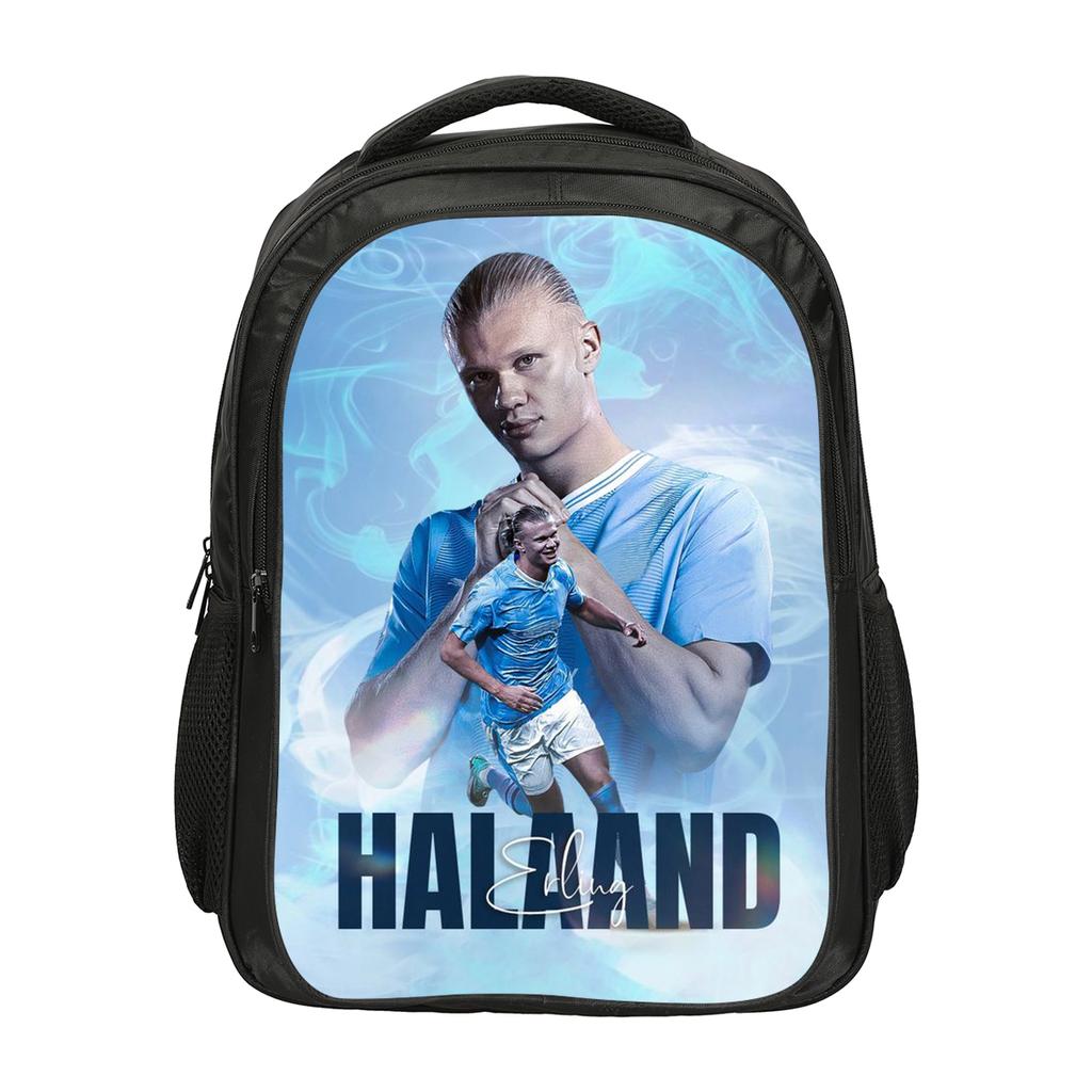 Haaland Double layered Backpack Football Star School Bags Rucksack Football Sports Bookbag Travel Large Capacity Backpacks