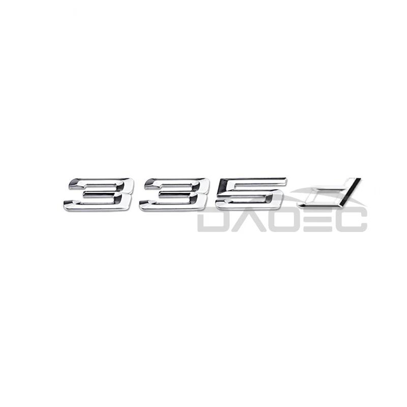 Car 3D ABS Trunk Letters Logo Badge Emblem Decals Sticker For BMW 3 Series 320d 325d 328d 330d 335d E46 E90 E91 F30 F31 F34 G20 SU1