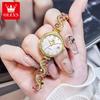 OLEVS 5633 Eleganz China Damen Quarz Uhr Neuestes Edelstahlarmband Wasserdicht Datumsanzeige Bling Freizeit Uhr Fabrik
