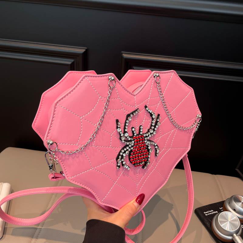 Fashionable Trendy Multi-purpose Crossbody Bag, Heart-shaped Bag, Single-shoulder Bag