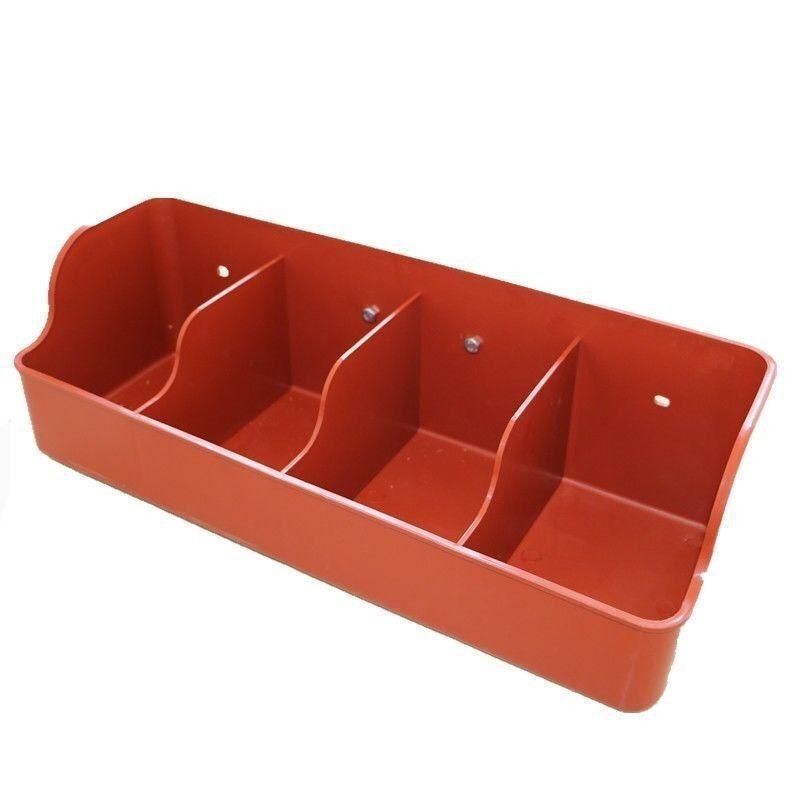 Thickened Plastic Piglet Feeding Trough with 5 Holes for Farrowing Crate Plastic 4-Pig Hole Trough