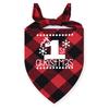 My First Christmas Print Dog Bandanas Large Pet Scarf Pet Bandana for Dog Plaid Bow Ties Collar Cats Dogs Xmas Scarf Accessories