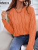 Women's Autumn Winter New Style Loose Knit Pullover Sweater Coat