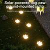 Yousheng Dog Paw Solar Light, Cute Paw Garden Pathway Light, Waterproof Solar Outdoor In-Ground Light for Pet Lovers Patio Lawn