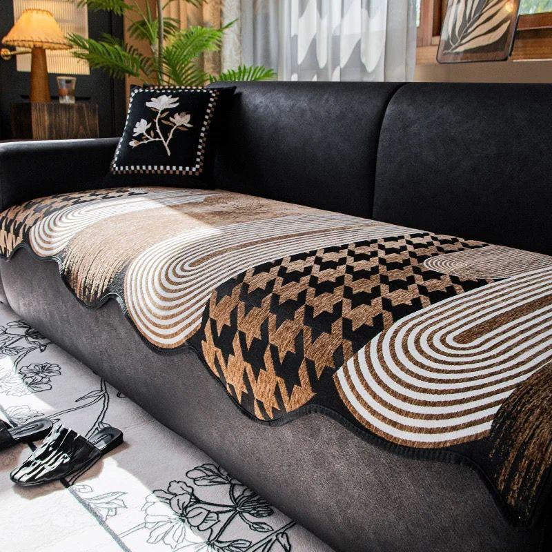 Retro Special-shaped Sofa Cushion Four Seasons General New Advanced Sense of Irregular Non-slip Cushion Cover