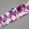 Colorful Easter Egg Scene Decoration Bunting with Round Pieces and Tinsel Strips