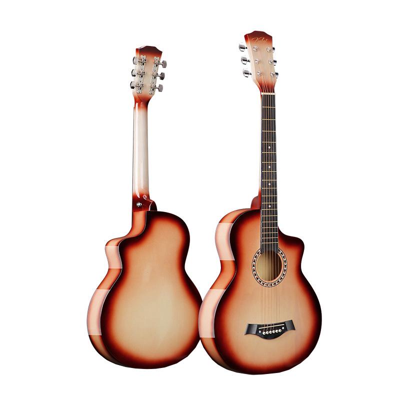 38-Inch Gradient Acoustic Wooden Guitar for Beginners