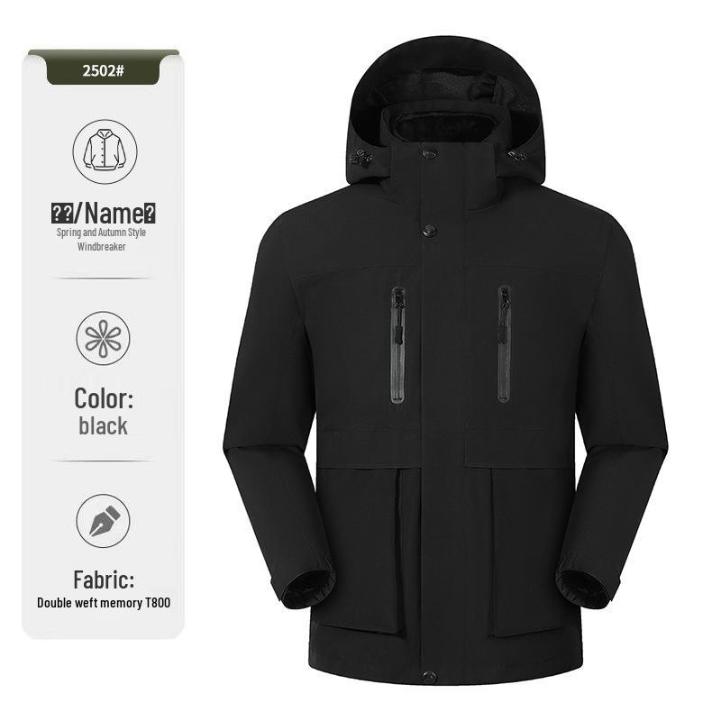 Custom Men's & Women's Outdoor 3-in-1 Detachable Workwear Jacket with Logo
