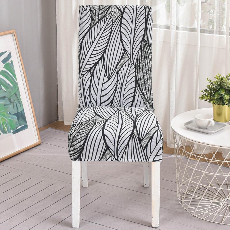 New Floral Decoration Stretch Covers Chair Cover For Dining Room Office Banquet Chair Protector Elastic Material Armchair Cover