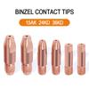 5PCS MIG Welding Torch Consumables Binzel Contact Tips 0.8 1.0 Conductive Nozzle 15AK 24KD 36KD Welder Torch Accessories