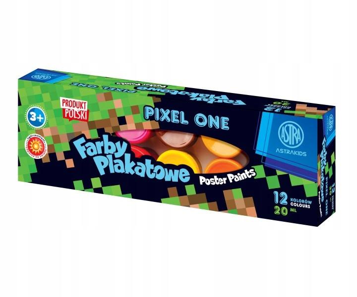 Farby plakatowe Pixel One 12 kolorów 20 ml