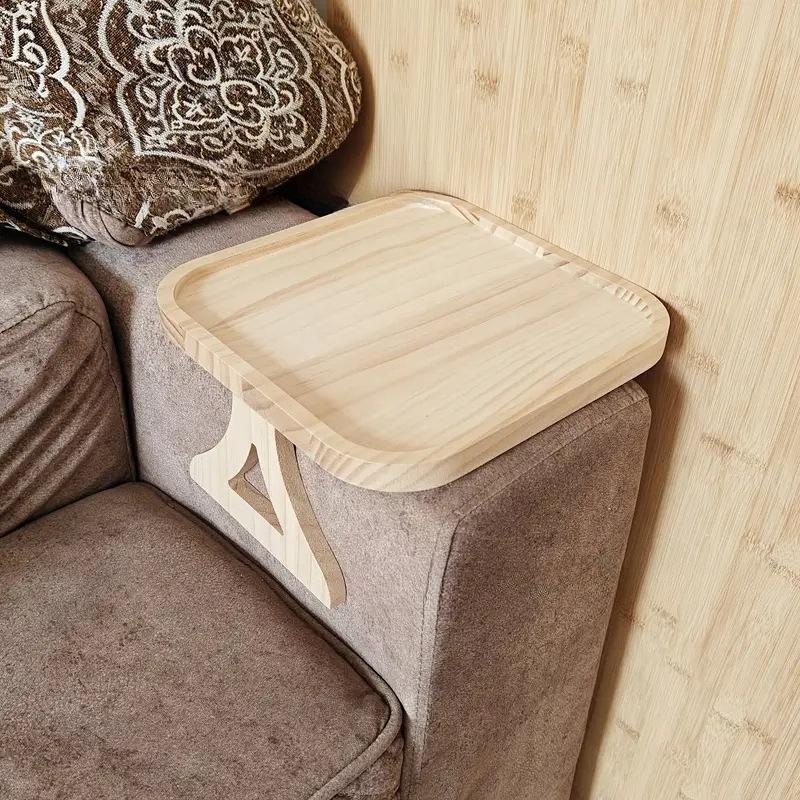 

Stable Sofa Armrest Table: 1 Tray Armrest Table Clip, Suitable for Tray Sofa Table, Perfect for Small Spaces, Automatically Fixes The Tabletop Square жовтий